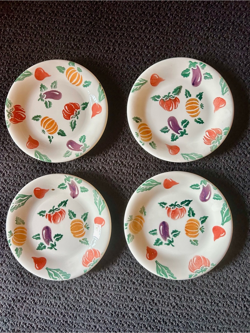 Italian Made Harvest Vegetable 🍆Salad Plates